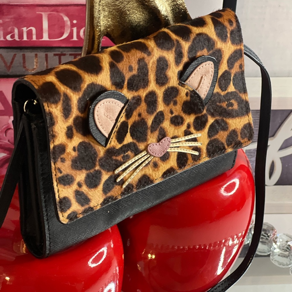 Kate Spade NWT Leopard Print Crossbody Bag - Picture 11 of 16